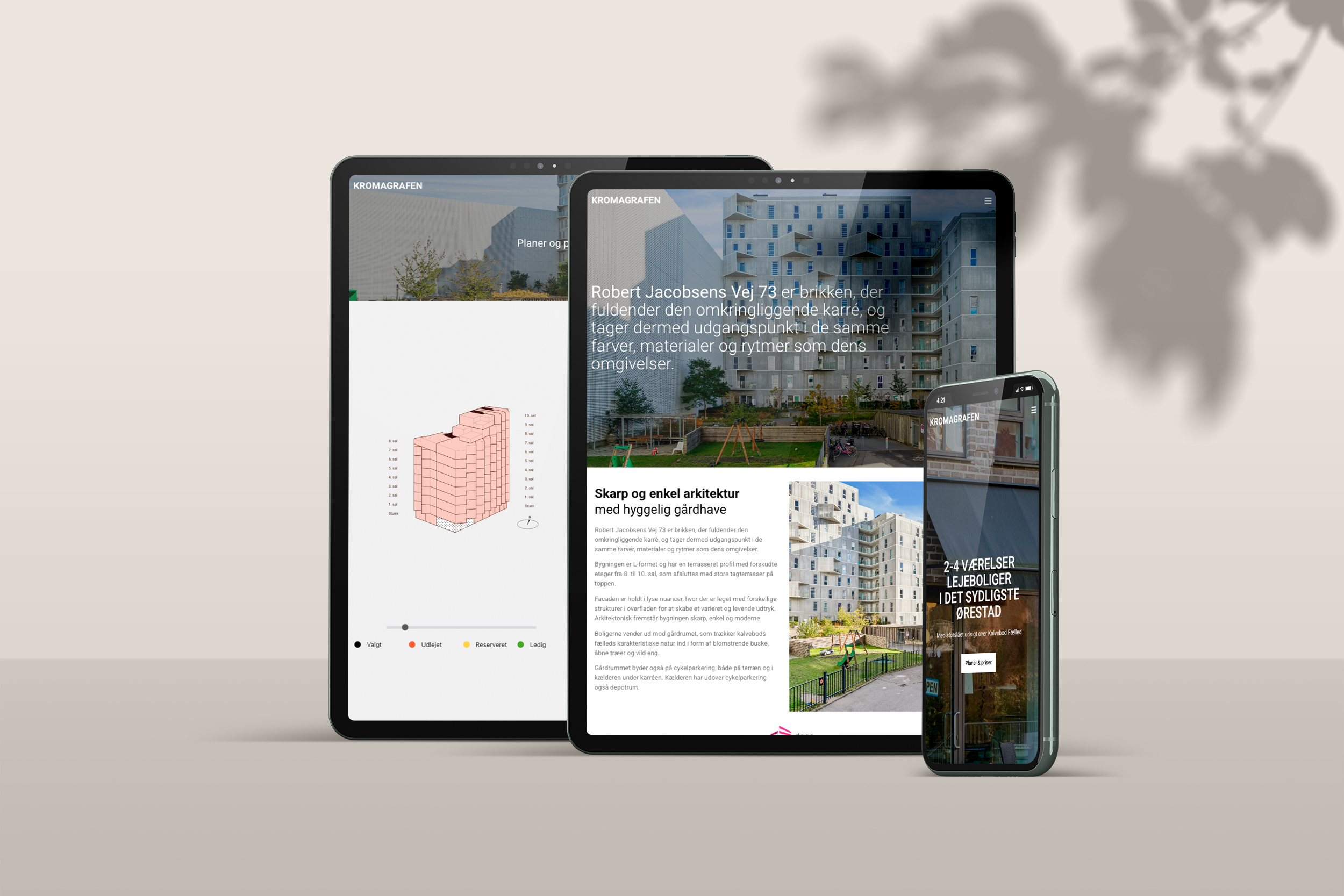 Casebillede af Kromagrafen på iPads og iPhone