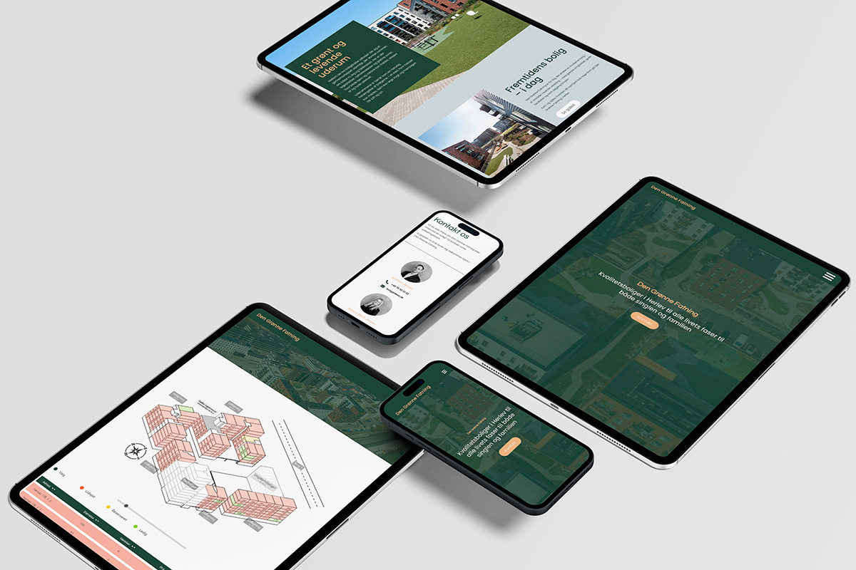 Case billede af den Grønne Fatning på iPad og iPhone